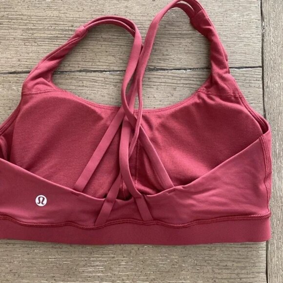 Lululemon Energy Bra *Medium Support, B–D Cups Mulled Wine 8 - Picture 7 of 8